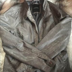 Faux leather jacket